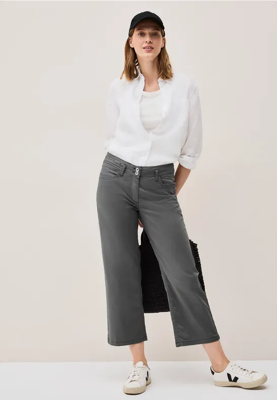7/8 broek Wide Legs graphite light grey