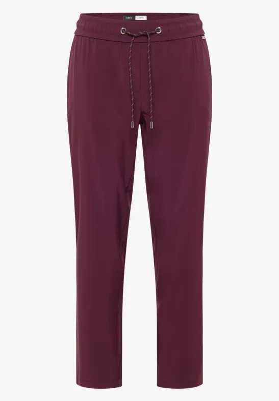Pantalon en coupe casual mulberry red