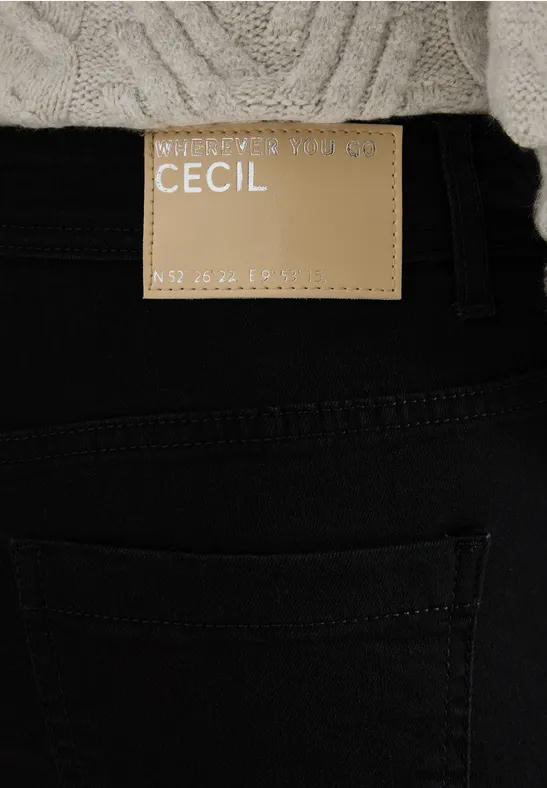 Wide Leg Jeans black washed