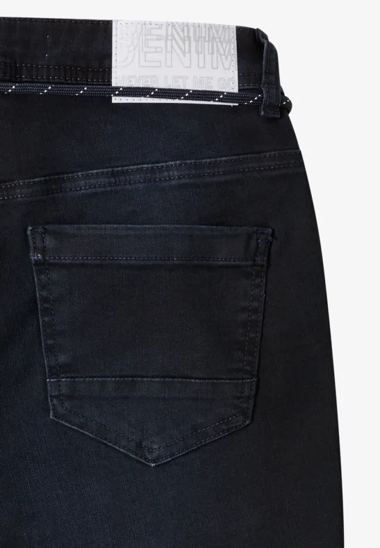 Casual Fit Jeans dark blue black washed