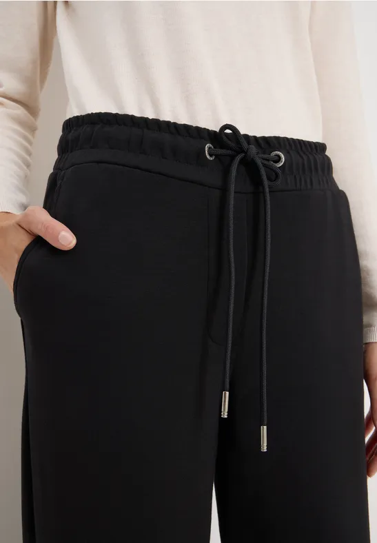 Wide Leg Hose Black