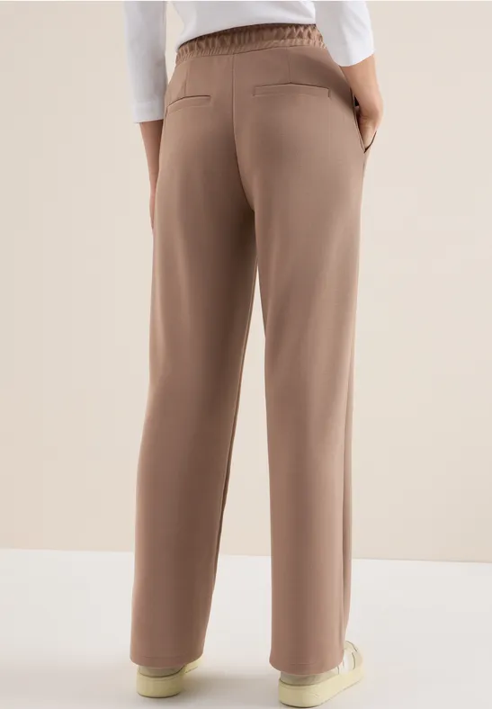 Wide Leg Hose natural taupe