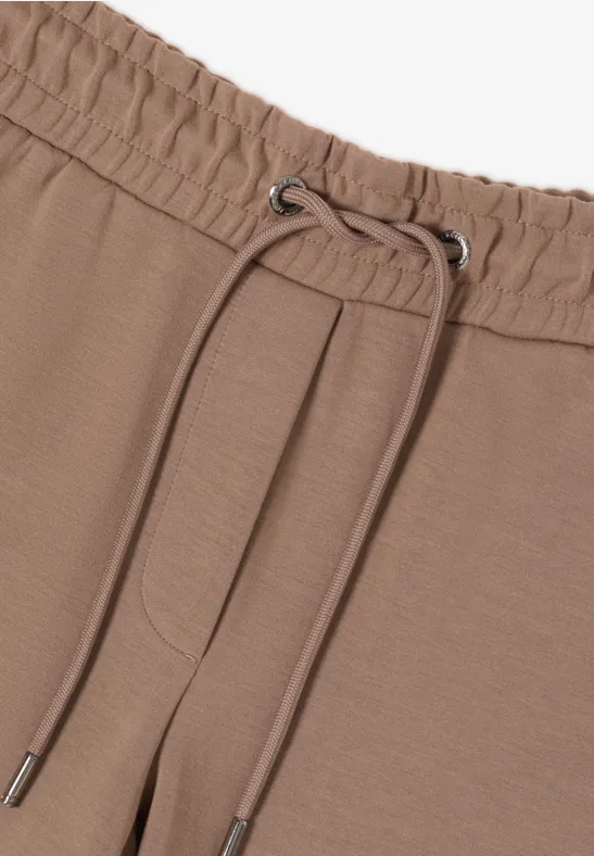 Wide Leg Hose natural taupe