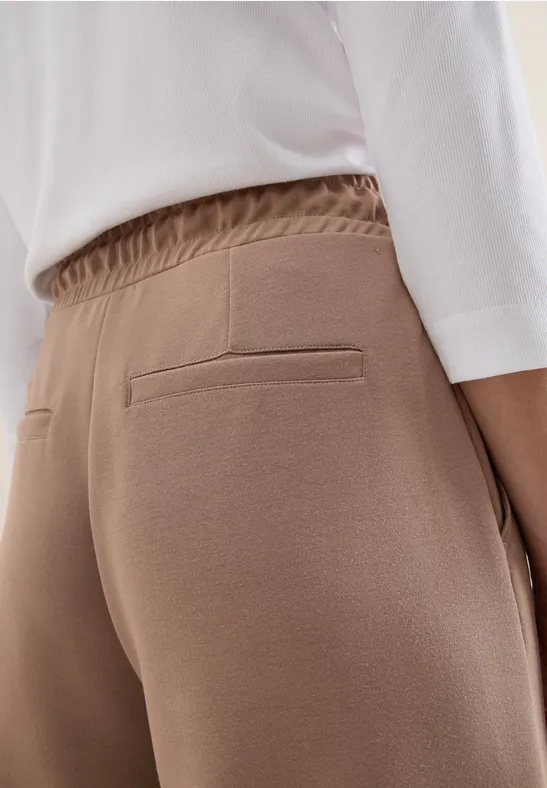 Wide Leg Hose natural taupe