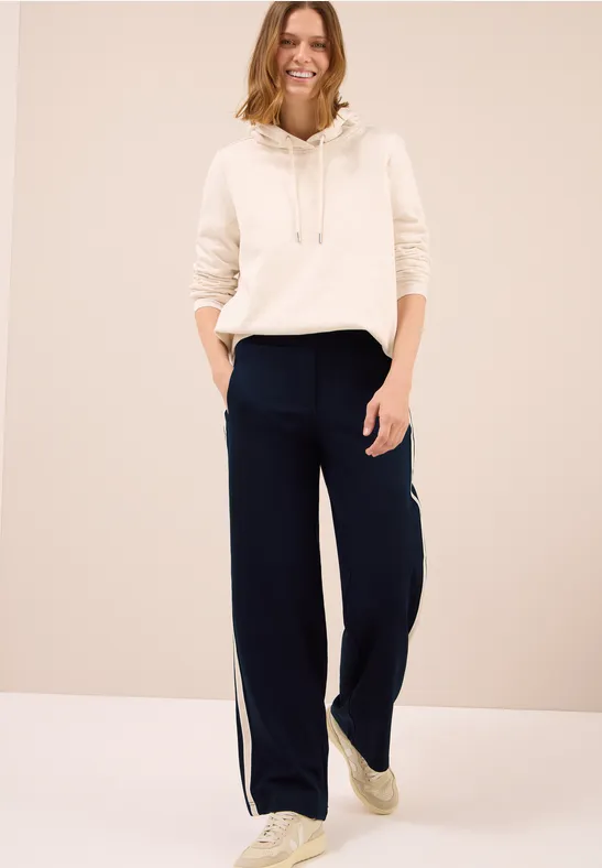 Hose mit Tape-Detail urban dark blue