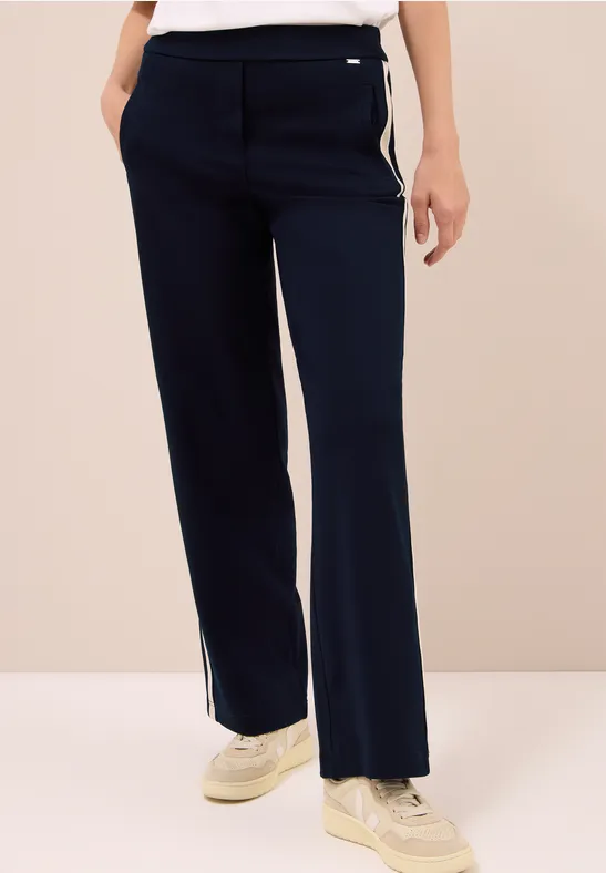 Hose mit Tape-Detail urban dark blue