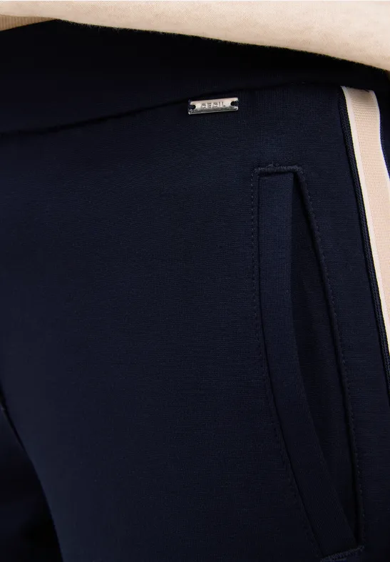 Hose mit Tape-Detail urban dark blue