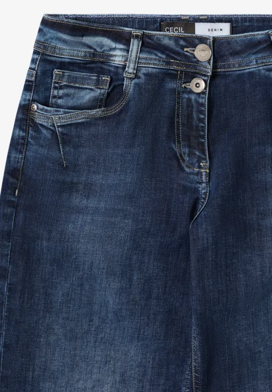 Wide Leg Jeans mid blue wash