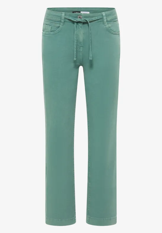 Colored Straight Leg Jeans jewel green