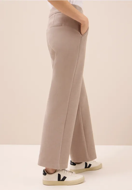 Wide Leg Hose natural taupe