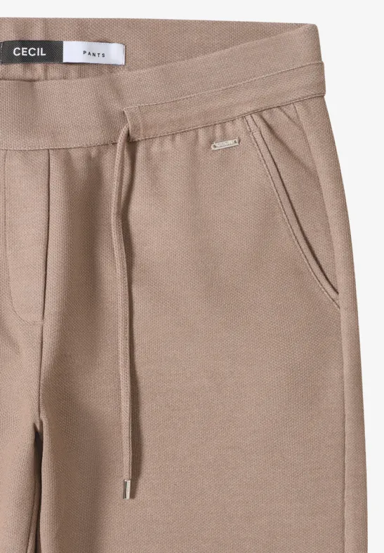 Wide Leg Hose natural taupe