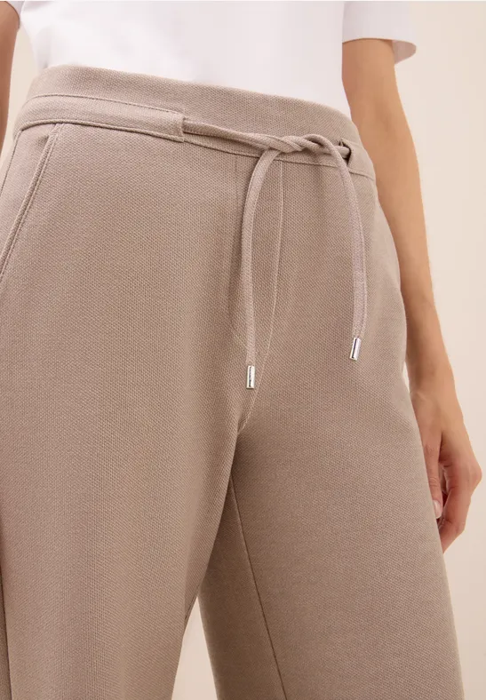 Wide Leg Hose natural taupe