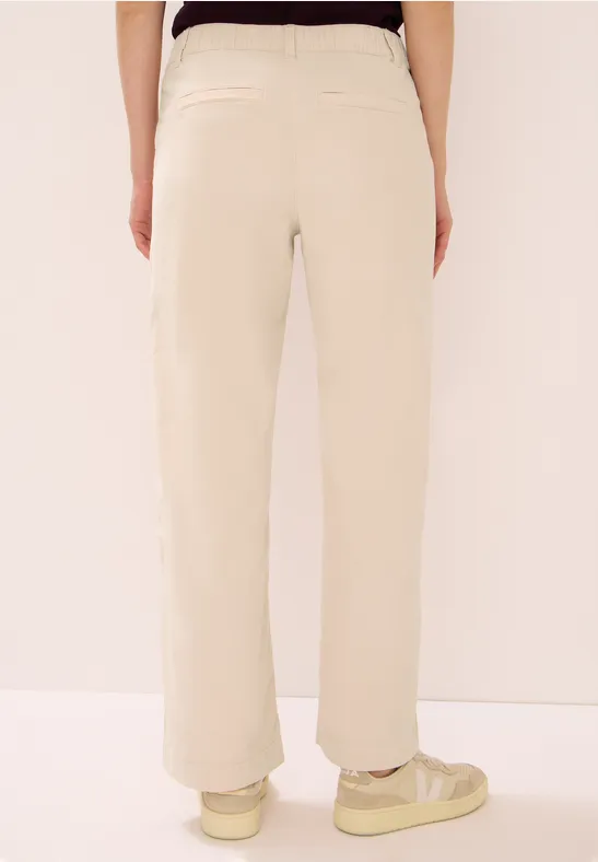 Wide Leg Cordhose oat milk beige