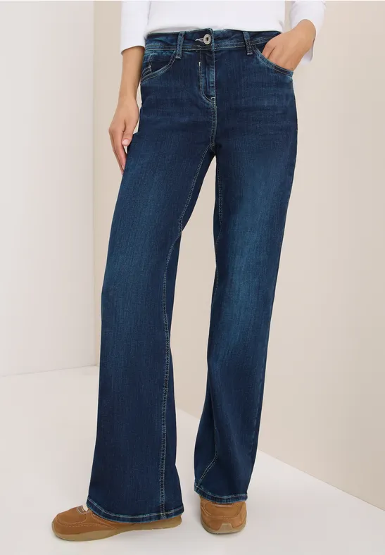Wide Legs Jeans Dark blue wash