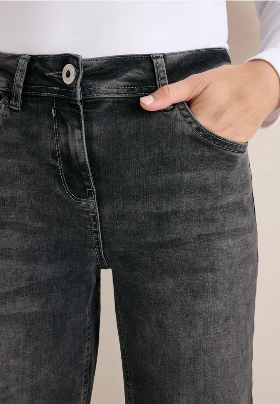 Wide Leg Jeans dark grey washed