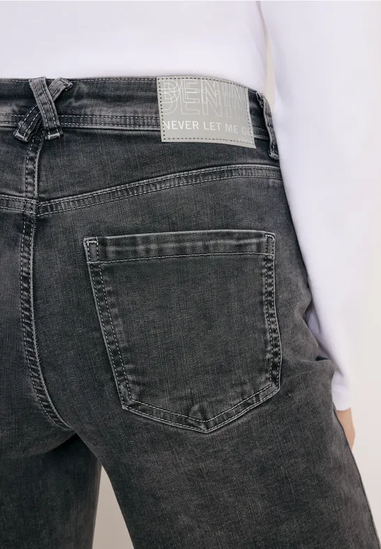 Wide Leg Jeans dark grey washed