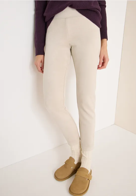 Veloursleggings oat milk beige