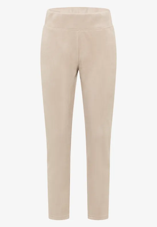 Veloursleggings oat milk beige