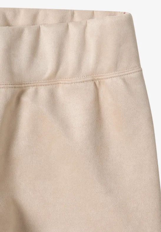 Veloursleggings oat milk beige