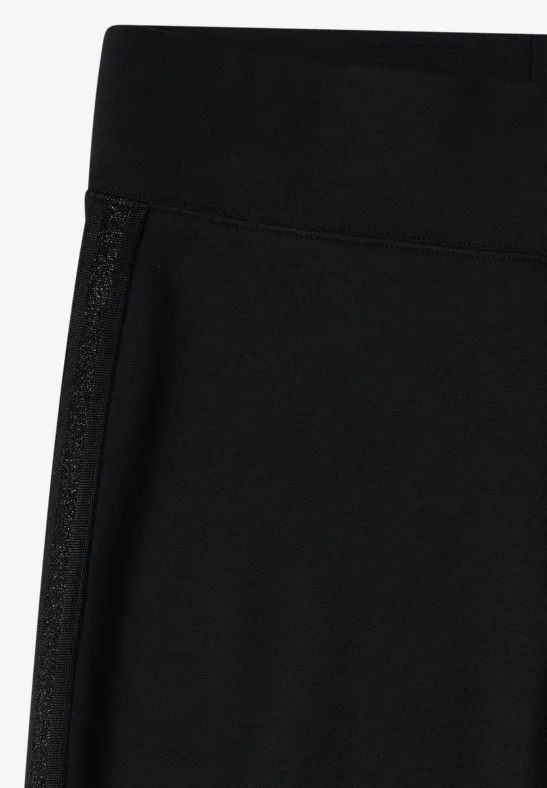 Leggings mit Glitzer-Tape Black