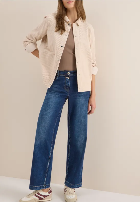 Wide Leg Jeans mid blue wash