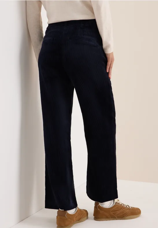Wide Leg Cordhose urban dark blue
