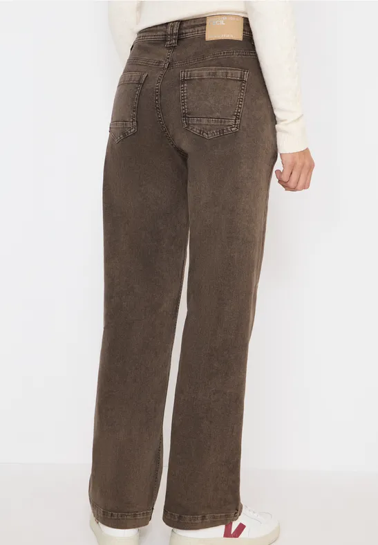 Wide Leg Jeans chocolate mousse