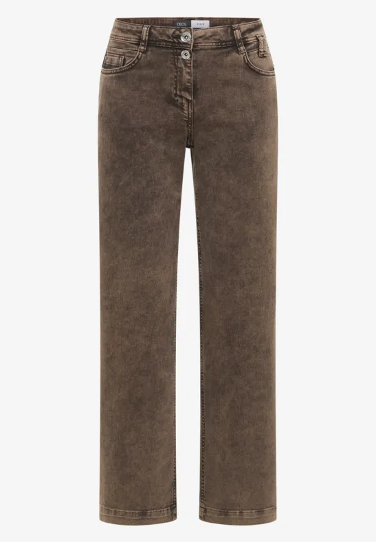 Wide Leg Jeans chocolate mousse