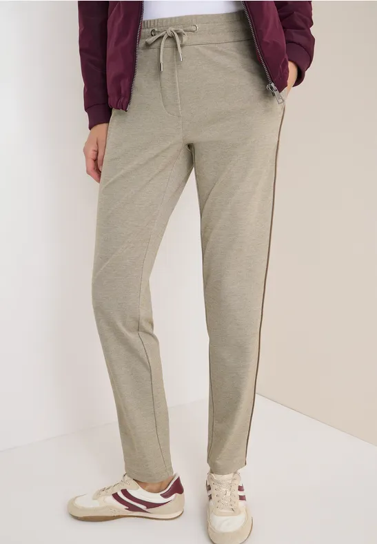 Hose mit Gallonstreifen toffee cream melange