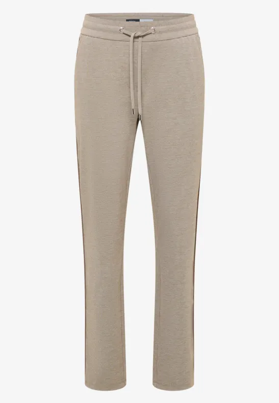 Hose mit Gallonstreifen toffee cream melange