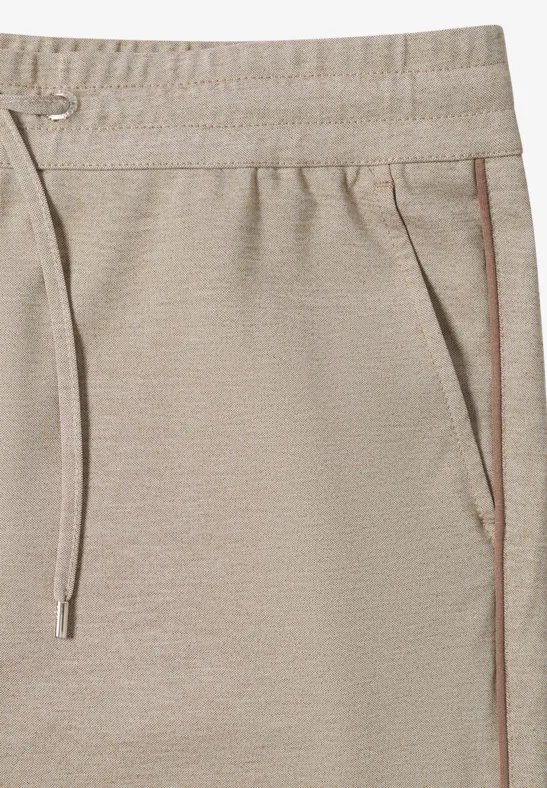 Hose mit Gallonstreifen toffee cream melange