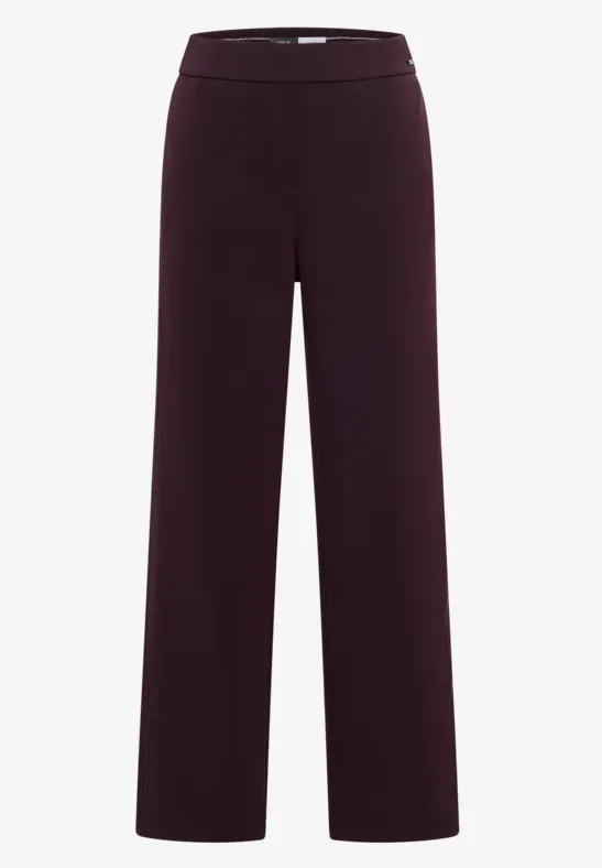 Softe Hose mit Gallostreifen eggplant red