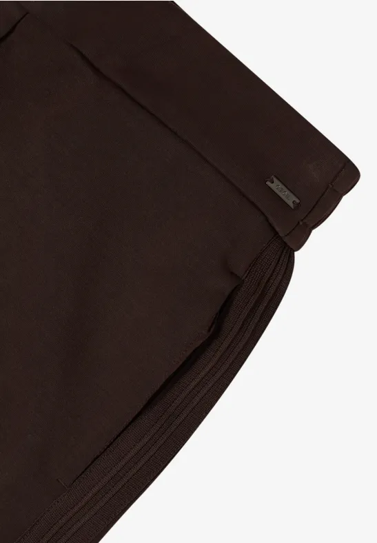 Softe Hose mit Gallostreifen tartufo brown