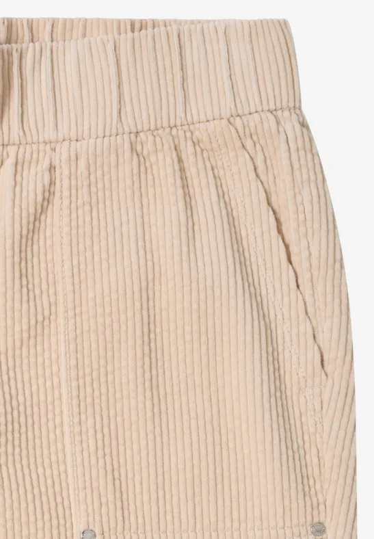 Sportive Loose Fit Cordhose oat milk beige