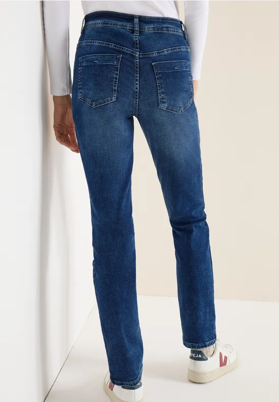 Jeans Straight Legs mid blue wash