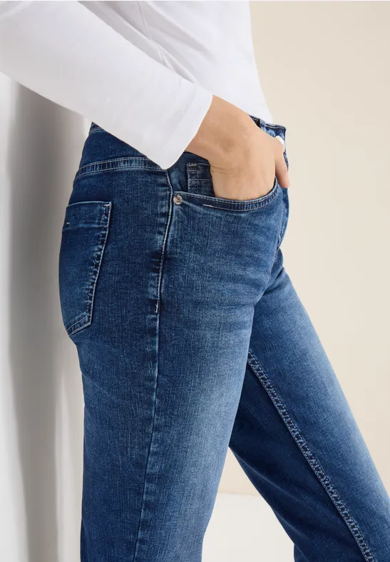Jeans Straight Legs mid blue wash