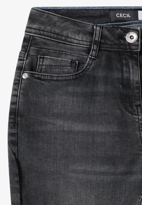 Straight Legs jeans dark grey washed