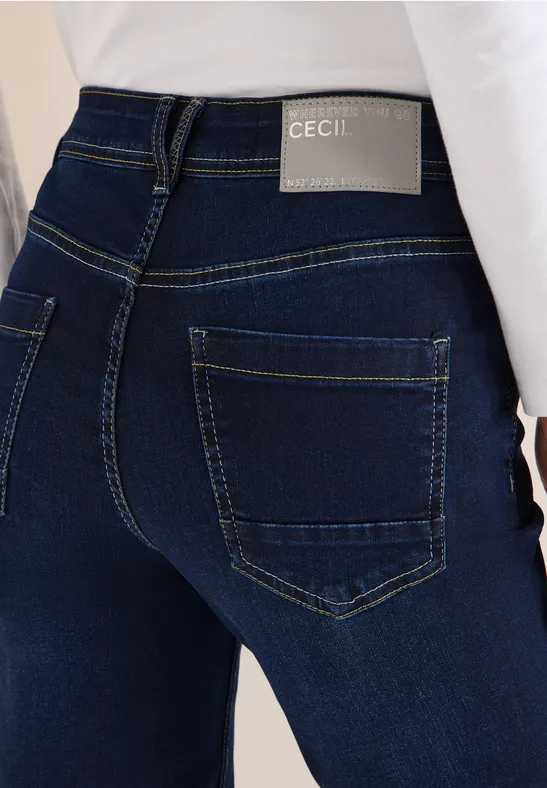 Jeans met smalle pijpen Dark blue wash