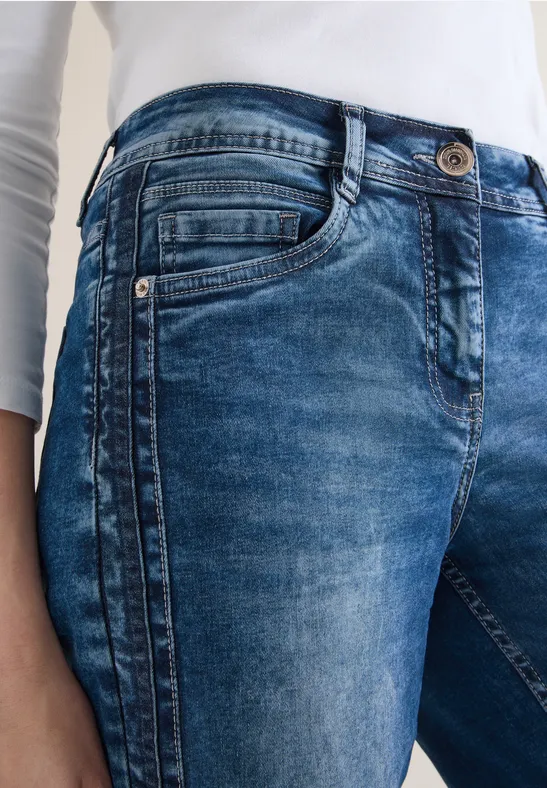 Wide Leg Jeans mid blue wash