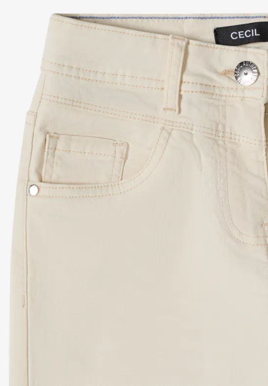 Bootcut Jeans pearl beige