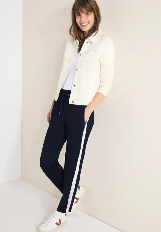 Pantalon avec Color Block Tape universal blue