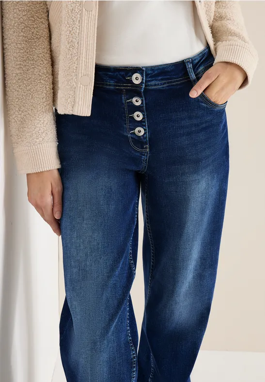 Wide Legs Jeans mid blue wash