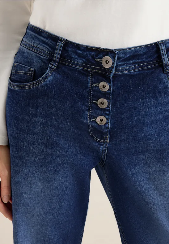 Wide Legs Jeans mid blue wash