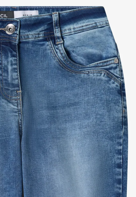 Straight Leg Jeans authentic used wash