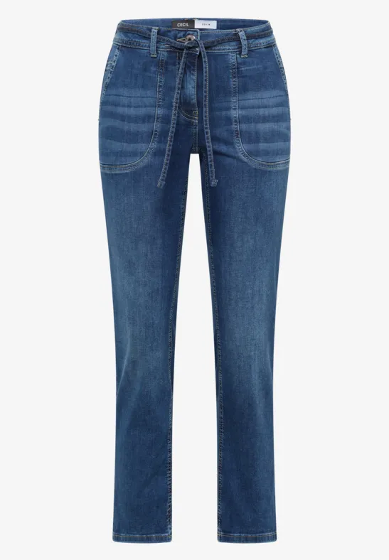 Straight Legs jeans mid blue wash