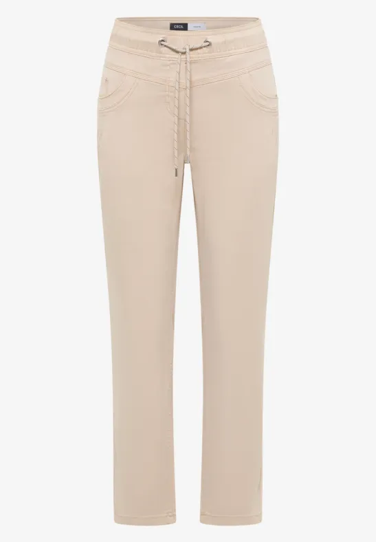 Washed-Look Hose grain beige