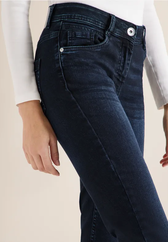 Jeans casual fit dark blue black washed