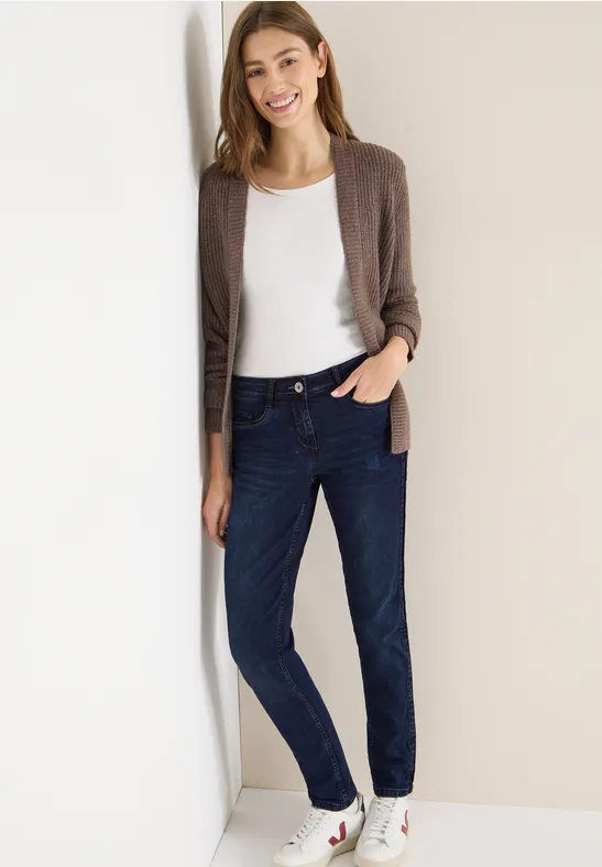 Jeans casual fit dark blue black washed