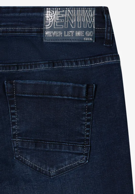 Jeans casual fit dark blue black washed