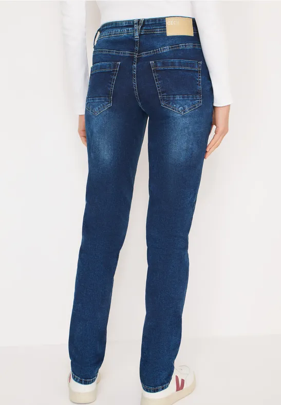 Slim Leg Jeans mid blue wash